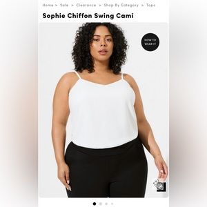 Sophie Chiffon Swing Cami